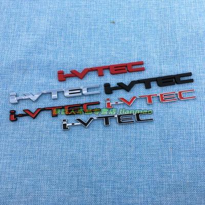 Stereo i VTEC variabele klep Engelse autosticker, spatbord zijsticker, achterklep decoratieve sticker, carrosseriesticker, metalen sticker
