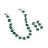 Water Diamond Claw Chain Earring and Necklace Set , Rhinestone Jewelry for Wedding Birthday Party Gift