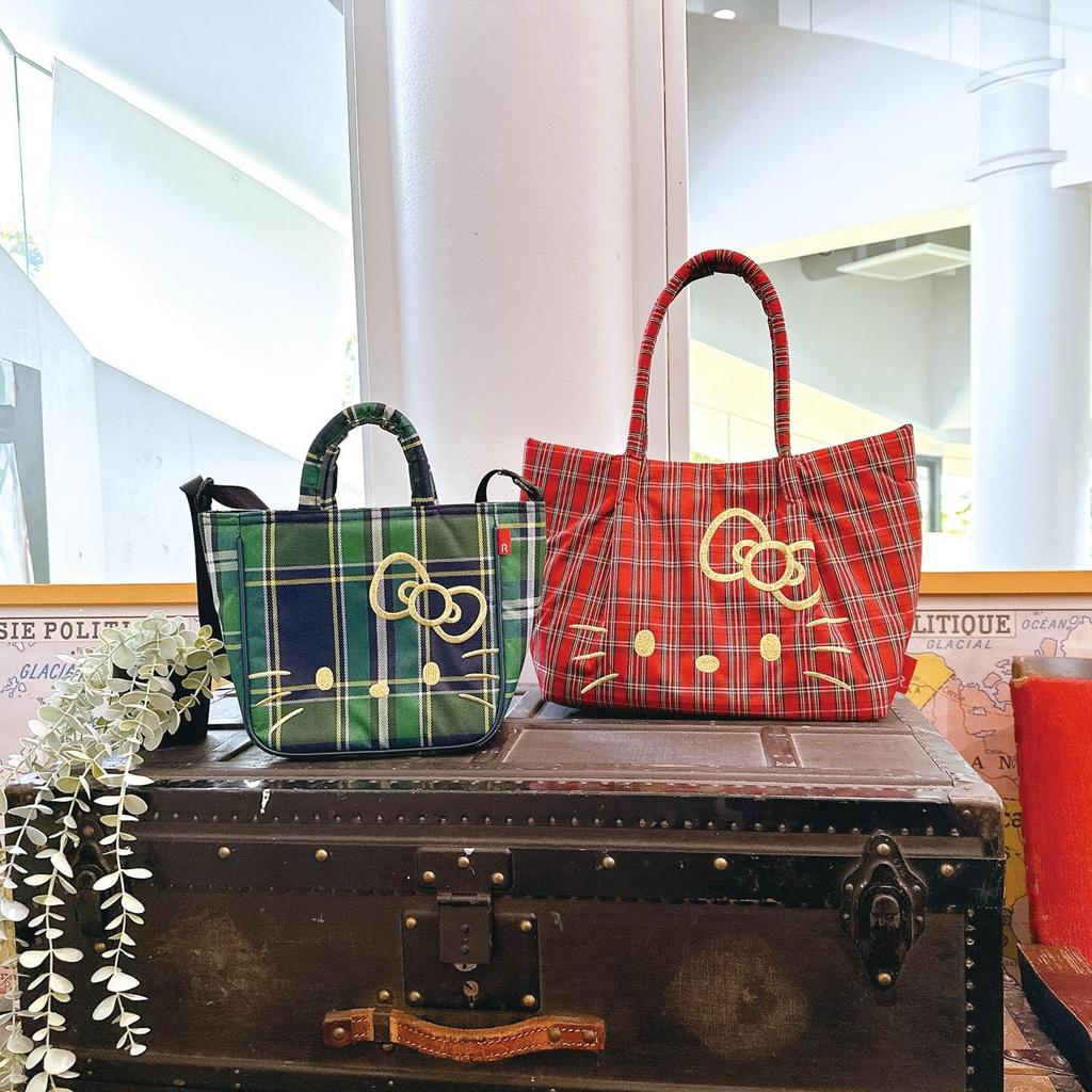 Sanrio Hello Kitty Tote Bag ROOTOTE Sanrio (Red Check)