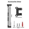 ROCKBROS 120Psi Bicycle Pump Portable Air Inflator Bike Pump With Gauge AV FV Schrader Presta Valve Pump Cycling Accessories