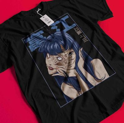 Vintage Hororové Anime Láska Japonské Tričko Manga Halloweenský Dárek Tričko Unisex Tričko BB622
