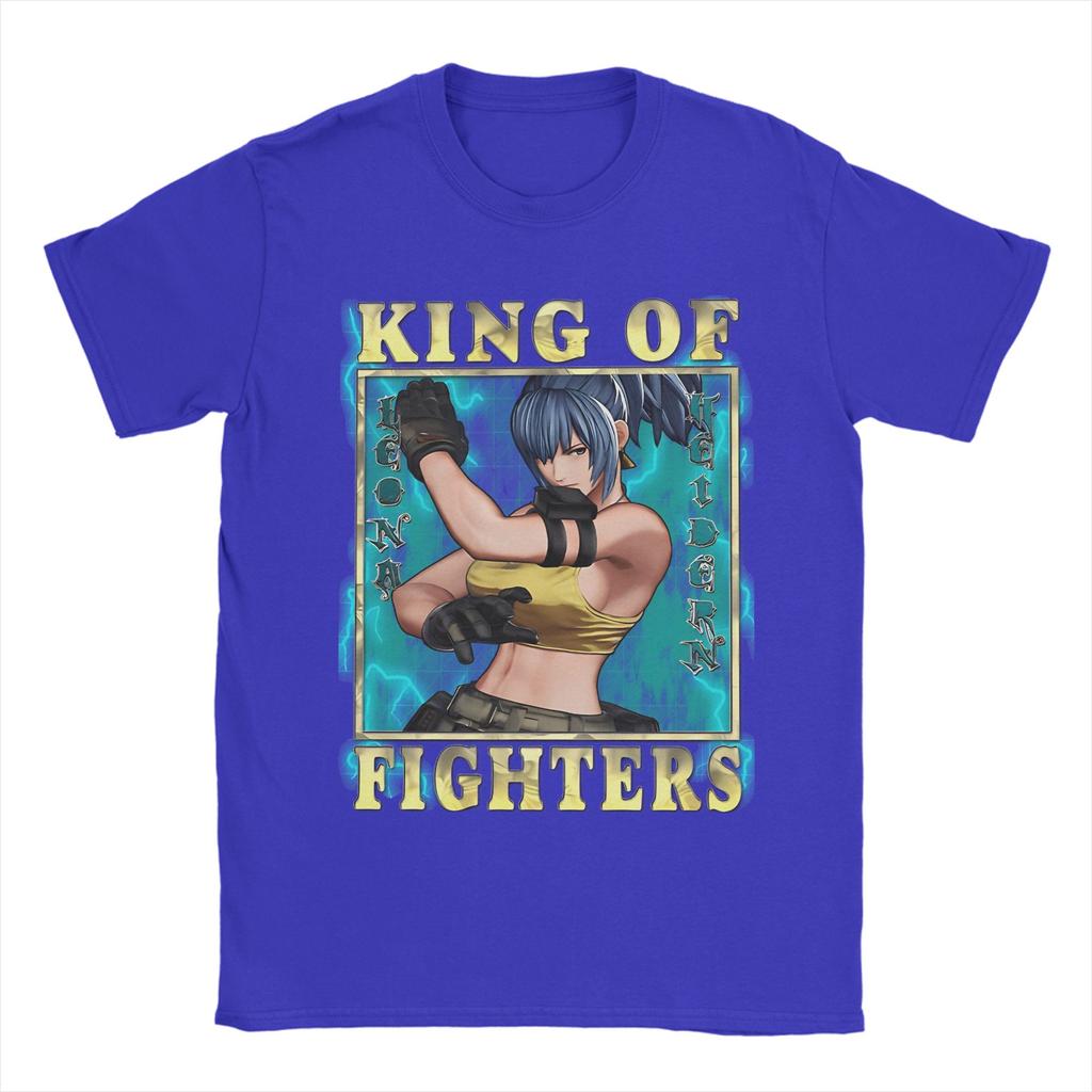 King of Fighters XV - Silent Soldier Leona Heidern T Shirt Unisex's Cotton Funny T-Shirts Crewneck Tees Short Sleeve Clothing