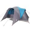 Dome Family Tent for 6 Persons Blue Waterproof