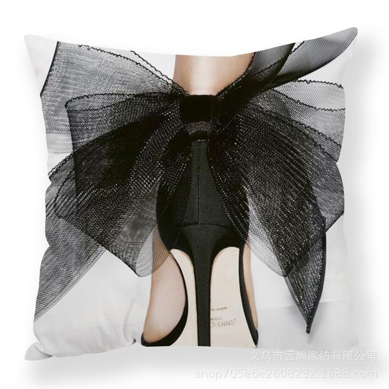 

Perfume Flowers Creative Design Plush Pillow Cover Ins Nordic Pillow Waist Premium Durable Quality Useful Practical 45 * 45Cm pillow cover