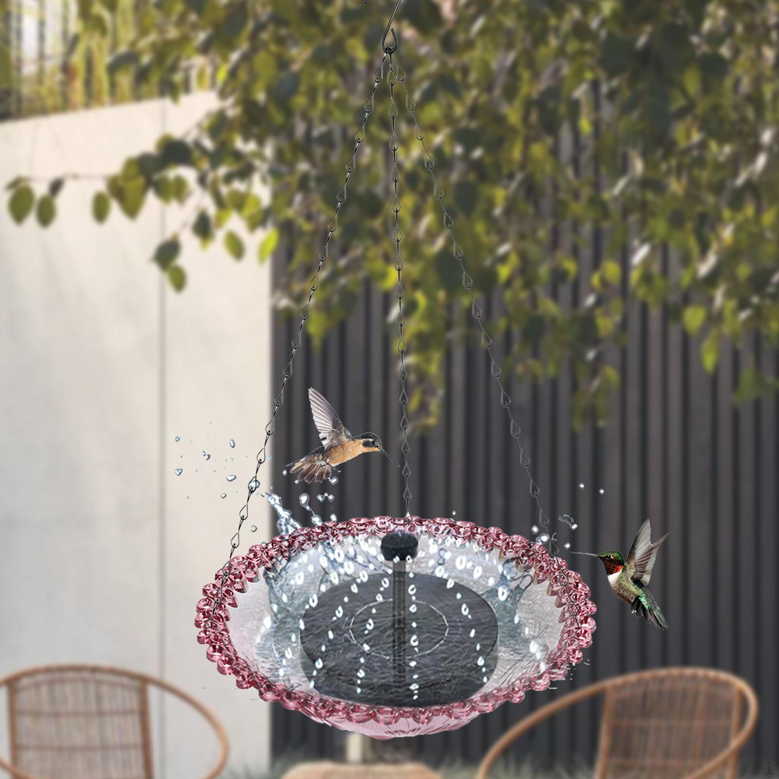 

Подвесная ванна для птиц с крючком и 5 насадками для использования на открытом воздухе фиолетовый