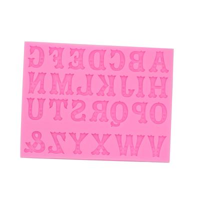 Flüssige Silikonform für Großbuchstaben des englischen Alphabets. Kunstschrift-Buchstaben-Silikonform