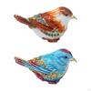 Holder, Enamel Hinged Jewelry Box, Bird Trinket Box Organizer Display for Christmas Earrings