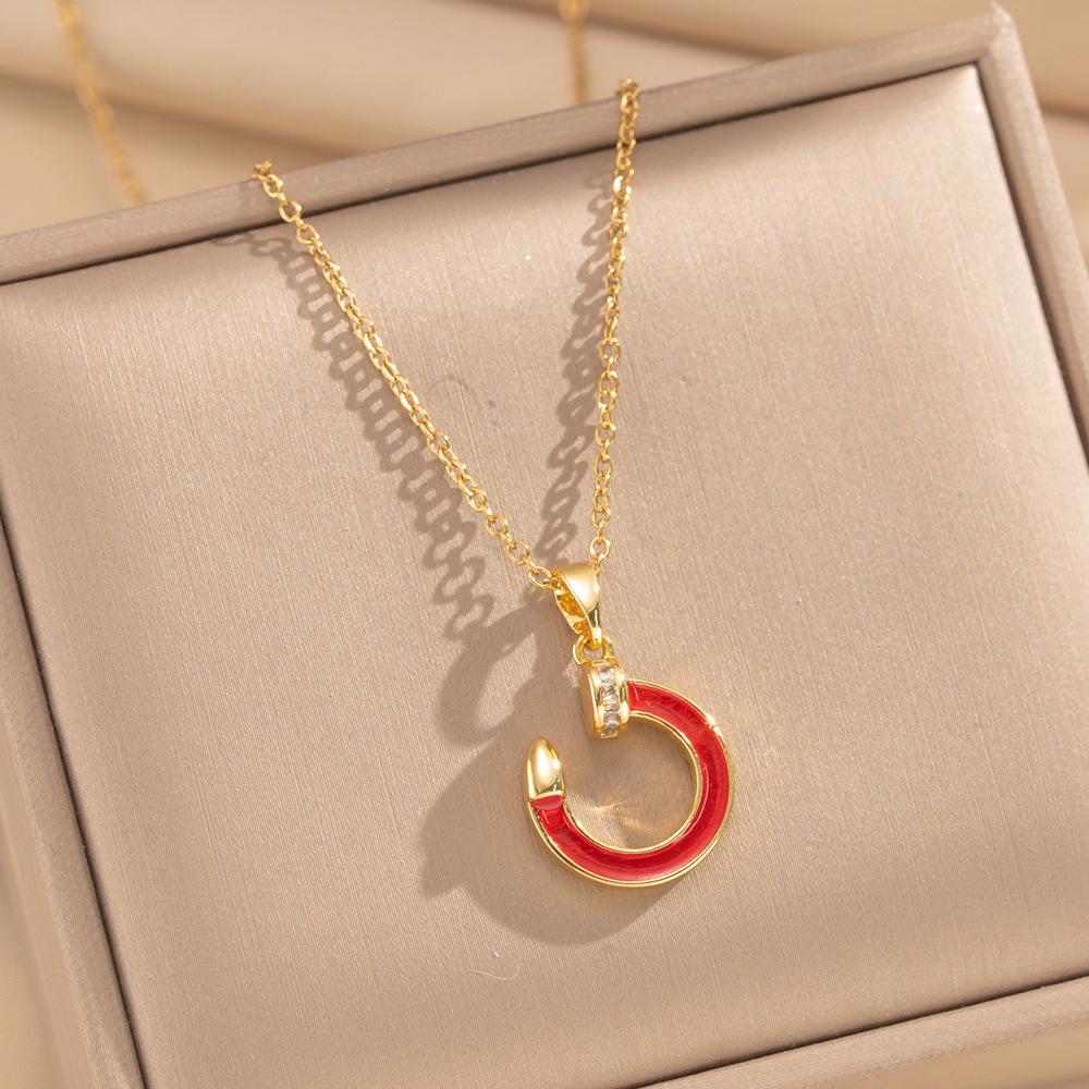 Collier Acier Titane Luxe Léger Style Coréen pour Femmes - Chaîne de Clavicule à Fermoir Anti-Décoloration.