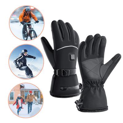 Touch Screen Heated Gloves Battery Powered Electric Heated Gloves Warm Heated Gloves Cold-Proof 3 Gear Temperature for Men Women