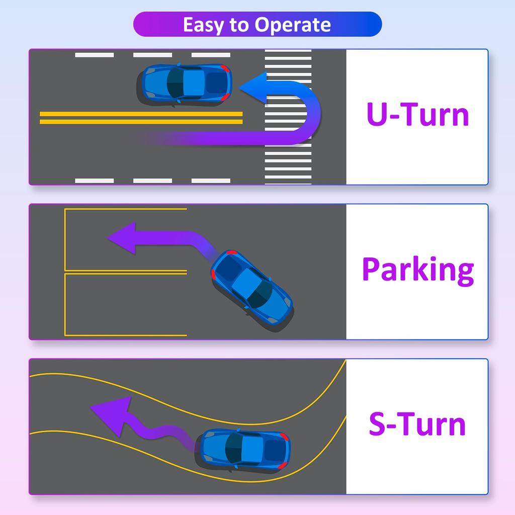 Tallew Black Steering Wheel Knob Spinner Suicide Knob 360 Degree Rotating Steering Wheel Accessories for 2-Piece 8-Ball Cars, Trucks, Semi-Tractors