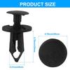 50 Pcs 5/16 Inch Front Bumper Clips Black ATV Retainer | 8mm Push Pin Clips, For Honda Suzuki Kawasaki Polaris