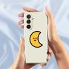 For Samsung Galaxy A36 5G Case Yellow Moon Pattern Printing Straight Edge TPU Phone Back Cover