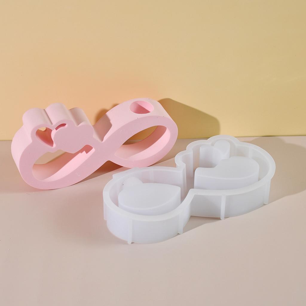 Heart Shaped Resin Silicone Molds for Epoxy Resin, Vase Hydroponic Plant Tube Stand, Flower Holders Home Decoration
