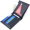 Capacious Men's Bifold Wallet Made of Genuine Leather Flotar CANPELLINI Purse 21581 Blue