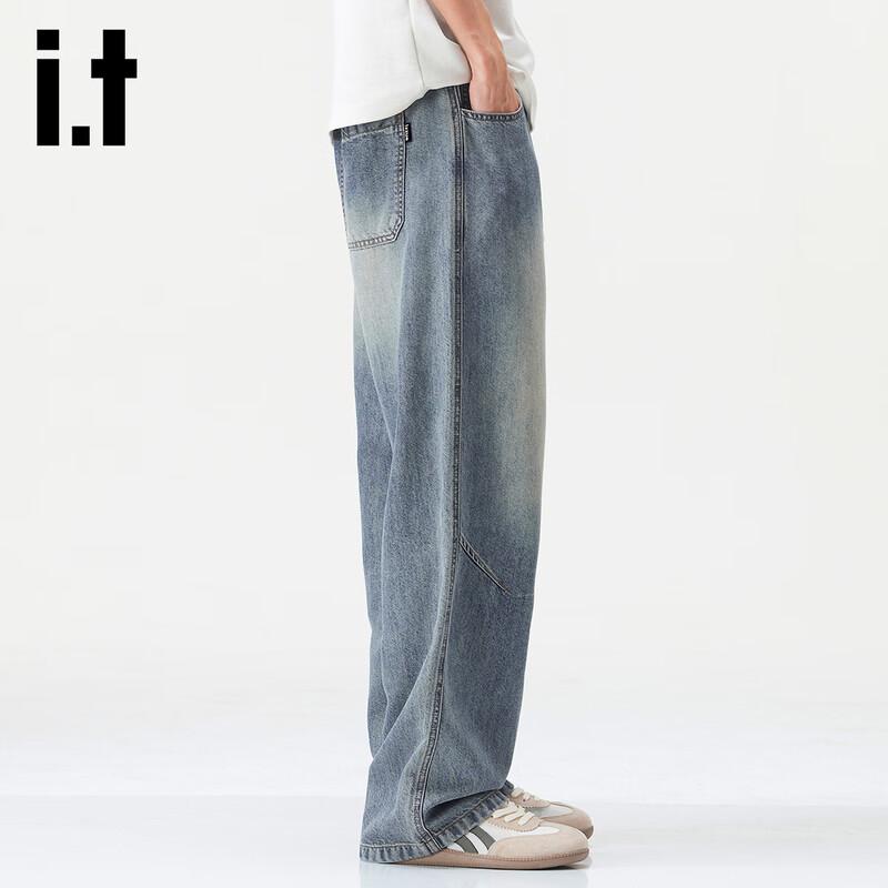 izzue it Men's Lightweight Lyocell Straight Jeans