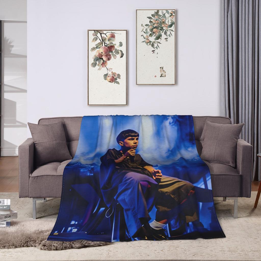 Rapper Milo J  111  Decke  Reise Flanell Überwurfdecke für Sofa Sessel Warm Weich Maßgeschneiderte Qualität Tagesdecke Geschenkidee