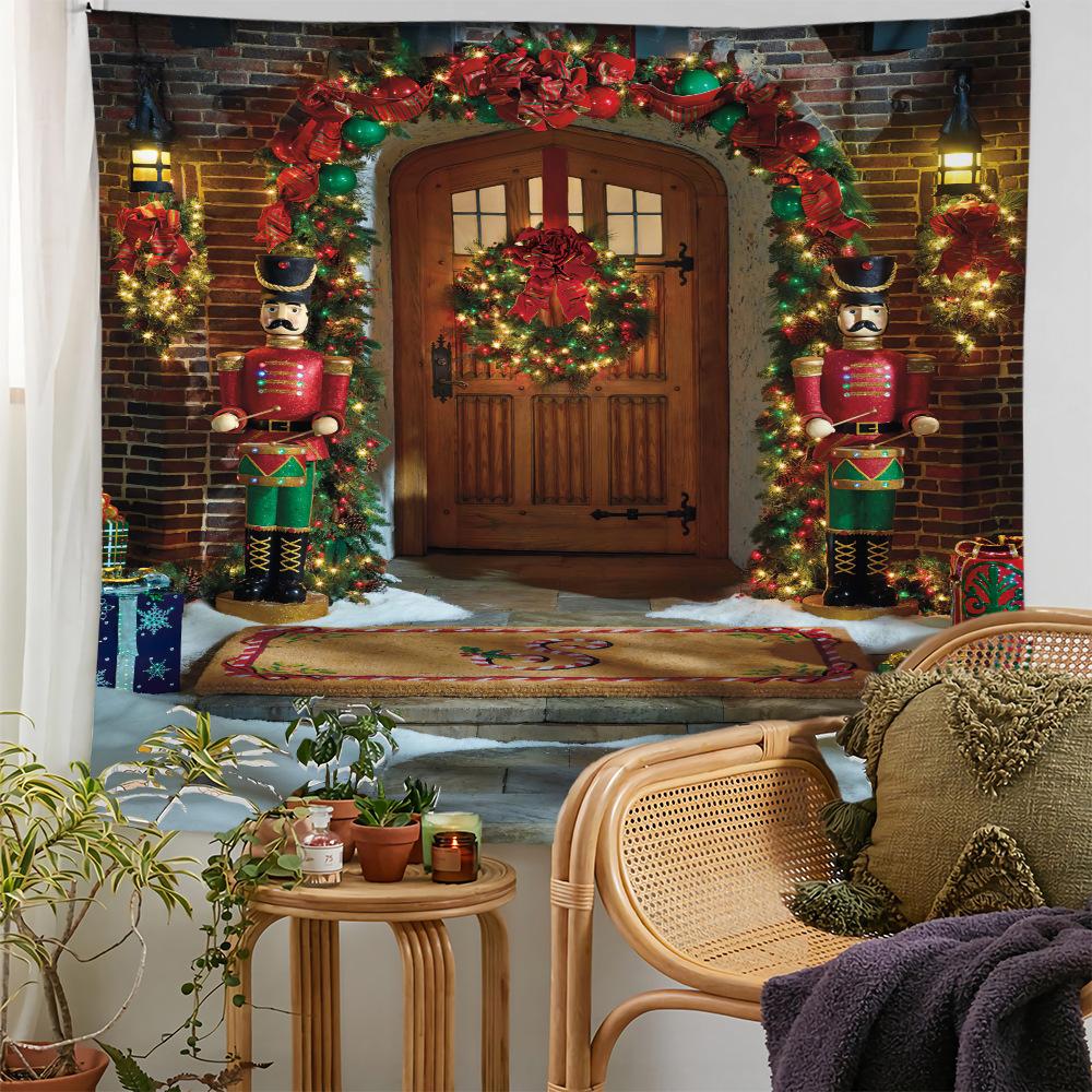 

Зимнее утро Олень Рождественская елка Настенный гобелен Рождественская настенная подвесная елка Настенная подвесная елка Великолепная рождественская елка Камин Подарки 230x180cm