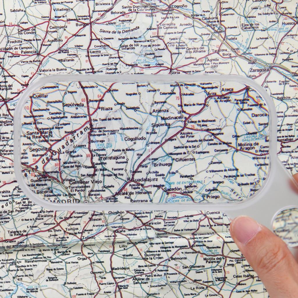 Hakuba Large Aspherical Magnifying Magnifying for Reading and Newspapers KLU-APL15 Glass, 1.5x Glass, Square, Handheld,