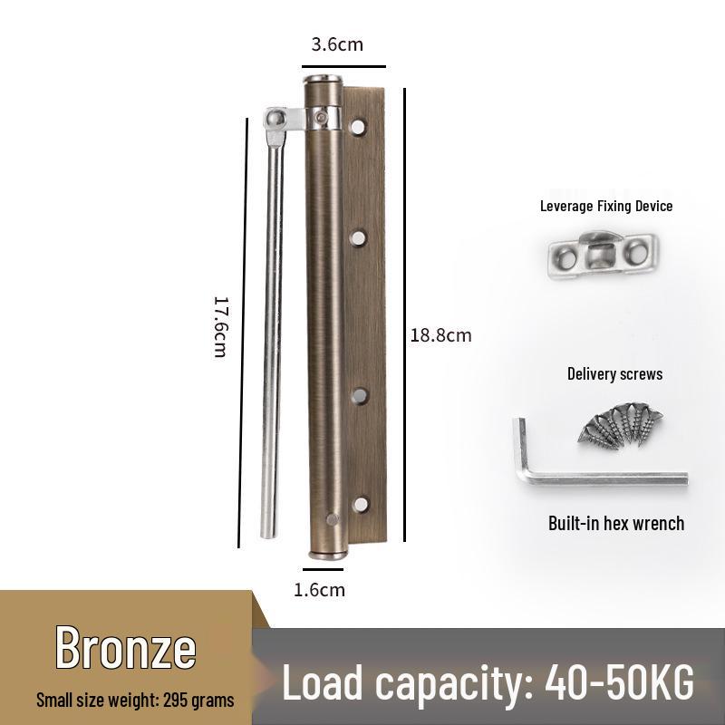 Adjustable Silent Stainless Steel Automatic Door Closer Spring for Lightweight Wooden Doors