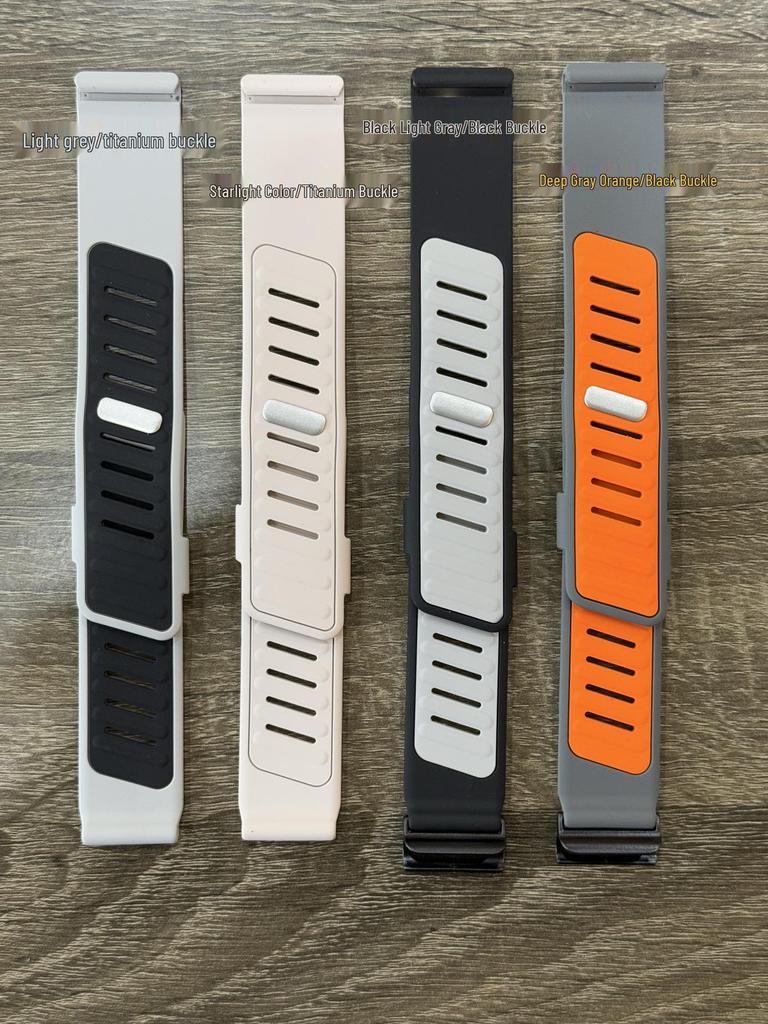 Kompatibelt silikonarmband i två färger för Whoop 5.0 & 4.0 sportarmband
