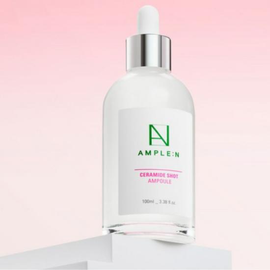 Ample:N Ceramide Shot Ampoule 100ml – Barrier Repair & Deep Moisturizing Serum