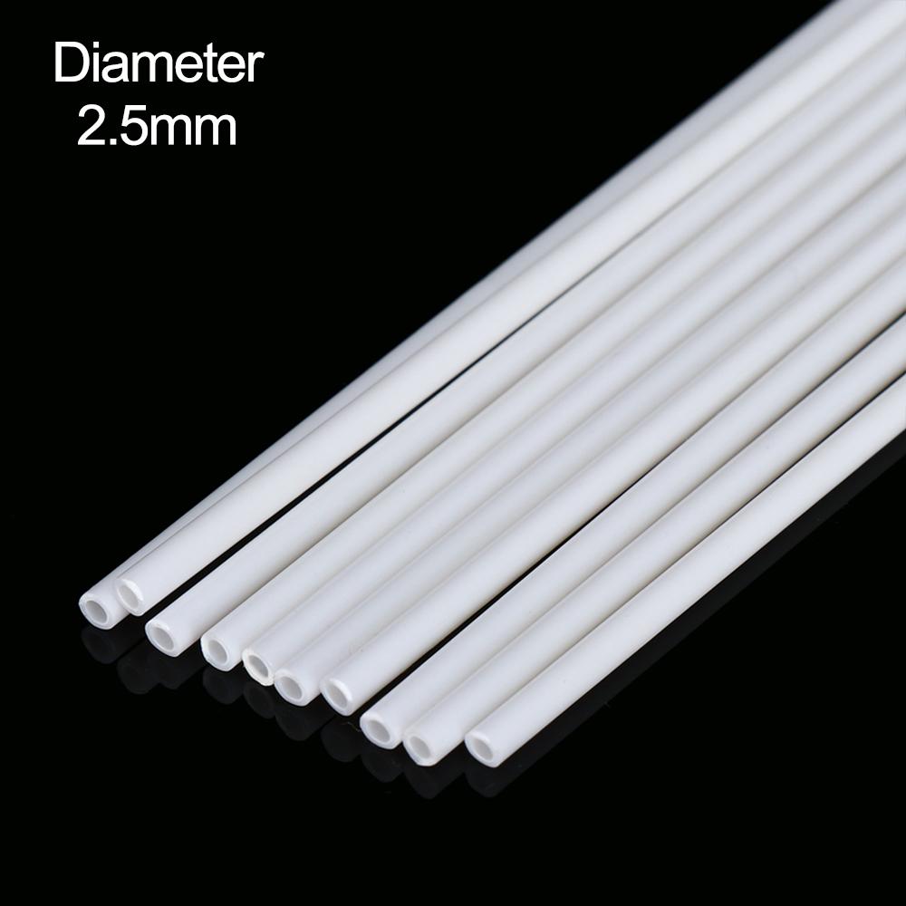 10 sztuk ABS Rura Okrągła Plastikowa Pusta Rura średnica 2mm/2,5mm/3mm/4mm/5mm/6mm/8mm/10mm DIY Ręcznie robione Materiał do stołu piaskowego model