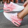 Women Running Shoes Air Cushion Shock Absorption Lightweight Summer Hollow Mesh Breathable Sports Soft Soled
