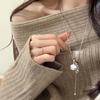 Korean Pearl Grape Cluster Pendant Necklace - Elegant, Luxurious, and Versatile Sweater Chain for Women