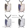Anime Attack On Titan Halsband Wings Of Freedom Eren Scout Legion Stationary Guard Militärpolis Trainee Squad Hängsmycken