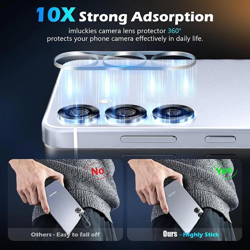 1-3PCS Clear Camera Protector for Samsung Galaxy S26 Ultra Edge Pro S25Plus Lens Tempered Glass Film Anti-scratch Full Cover Cap