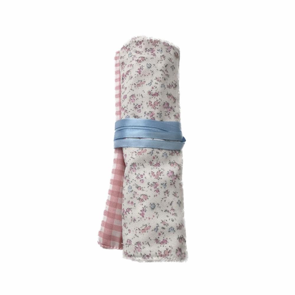 

Spring Floral Cosmetic Bag Large Capacity Pencil Bag Portable Makeup Brush Storage Bag for Women