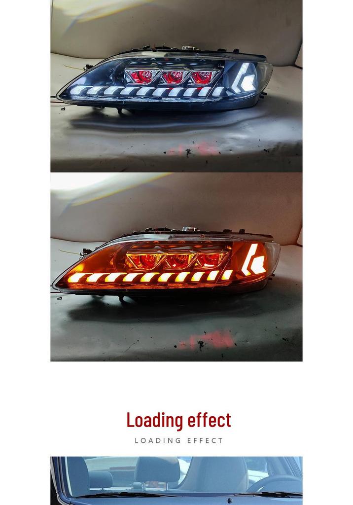Mazda 6 (03-15) LED Projector Headlights with DRL & Sequential Turn Signals.