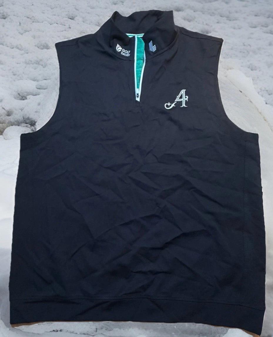Extracurricular Golf 4 Four Aces Vest Zip Shirt XL Black NEW EX-CR 1/4 Zip S