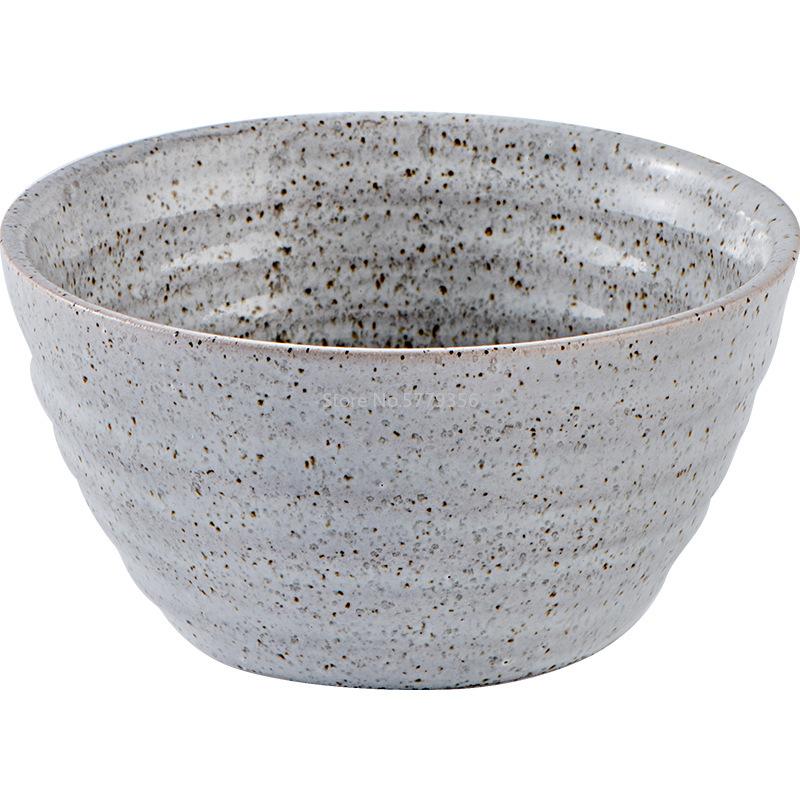 Simple and Creative Ceramic Tableware Set Kiln Glaze Relief Household Meals Japanese Bowl Fruit Breakfast Plate