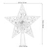 1pc Christmas Tree Topper Star Light Led Xmas Treetop Decor For Holiday Party Wedding Christmas Adornment Tree Decorations Xmas