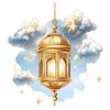 Festival Star Moon Hanging Pendant Lamp - Middle Eastern Home Decoration for Bedroom & Living Room