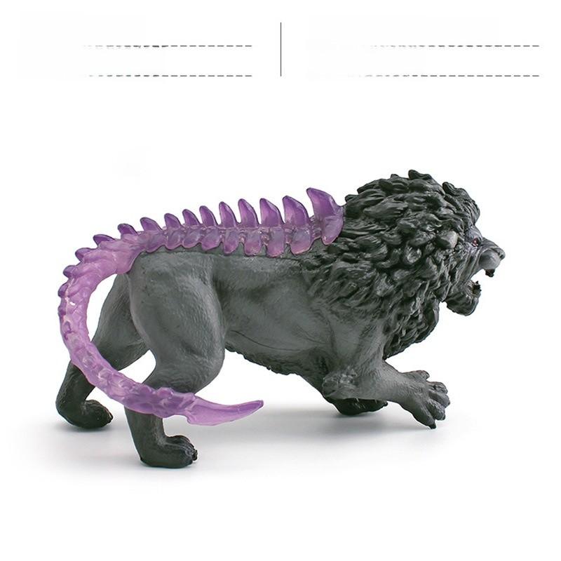 Kids Western Mythological Animal Pvc Figures Collection With Realistic Fire Lion And Ice Bear For Learning