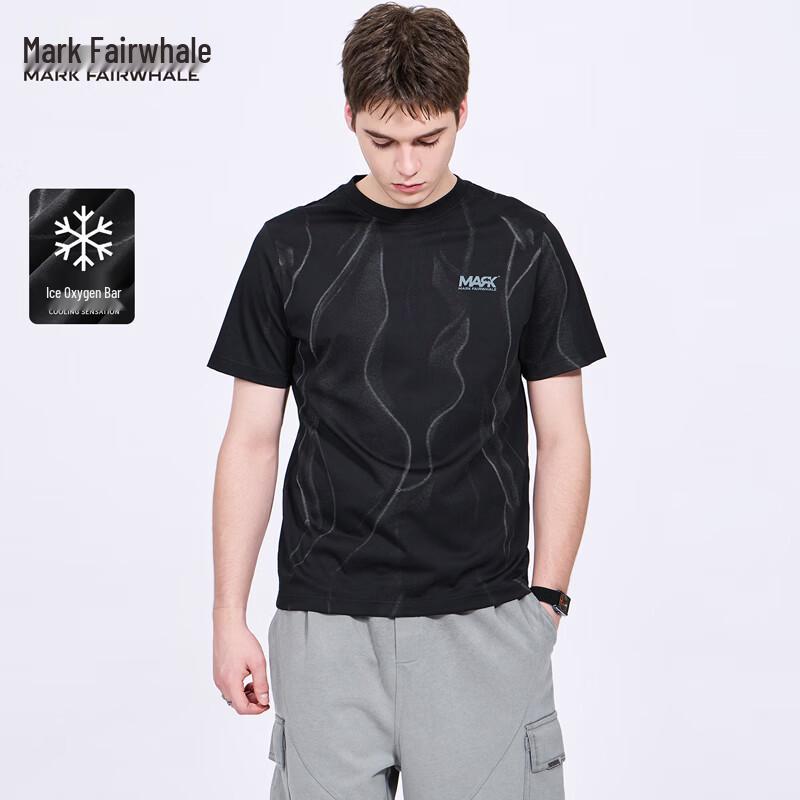 

Mark Fairwhale Men s Full Print Ice Oxygen Breathable Short Sleeve T-Shirt XL