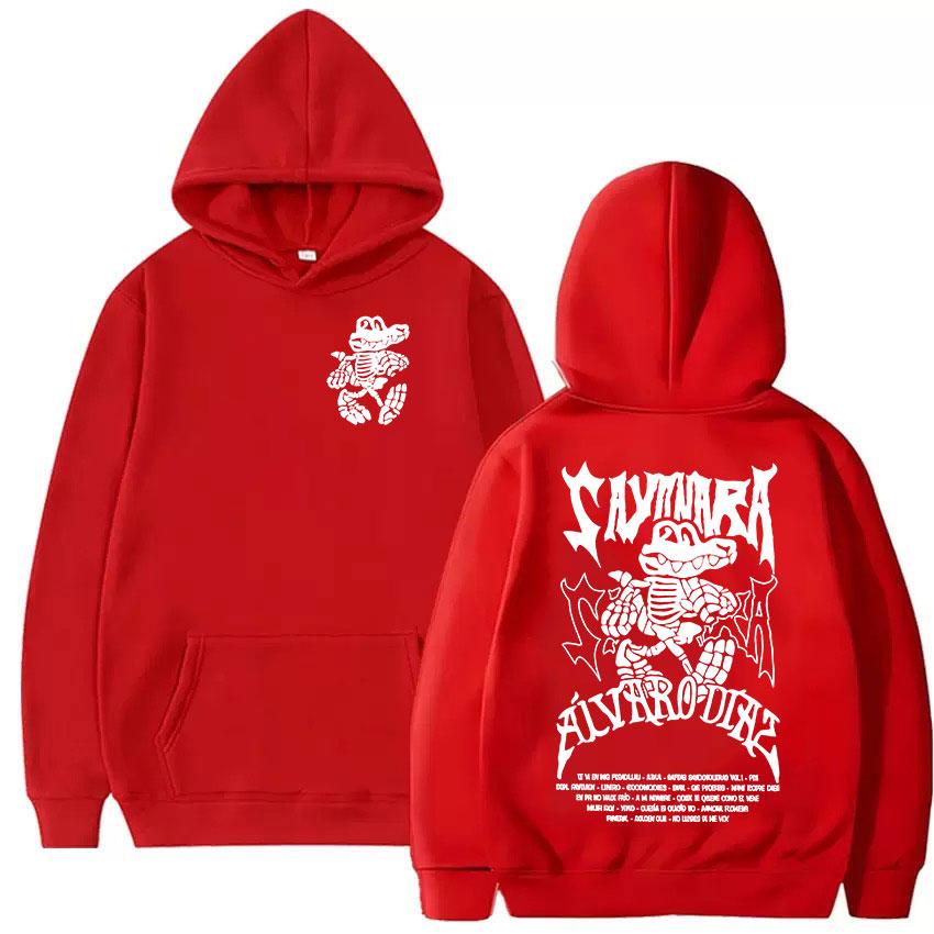Rapper Alvaro Diaz Sayonara 2025 Album Graphic Hoodie Men Women Fashion Oversized Sweatshirt Casual Fleece Tops Pullover Hoodies