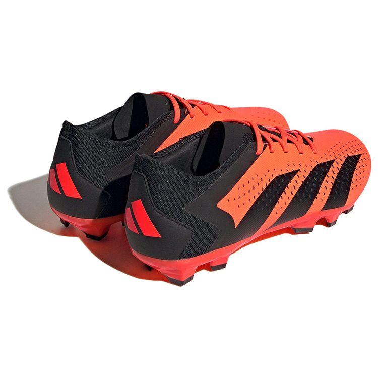 Adidas Predator Accuracy.3 Laced AG HG Artificial Grass PU Leather Non-Slip Durable Soccer Shoes Unisex Soccer Shoes Orange GW4636