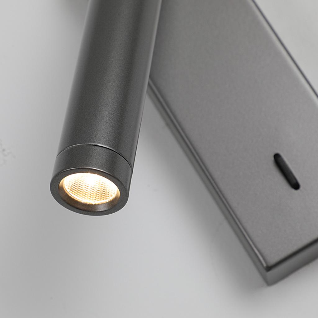 Kinkiet Cali Led Szary Italux Wl-21017-Gr