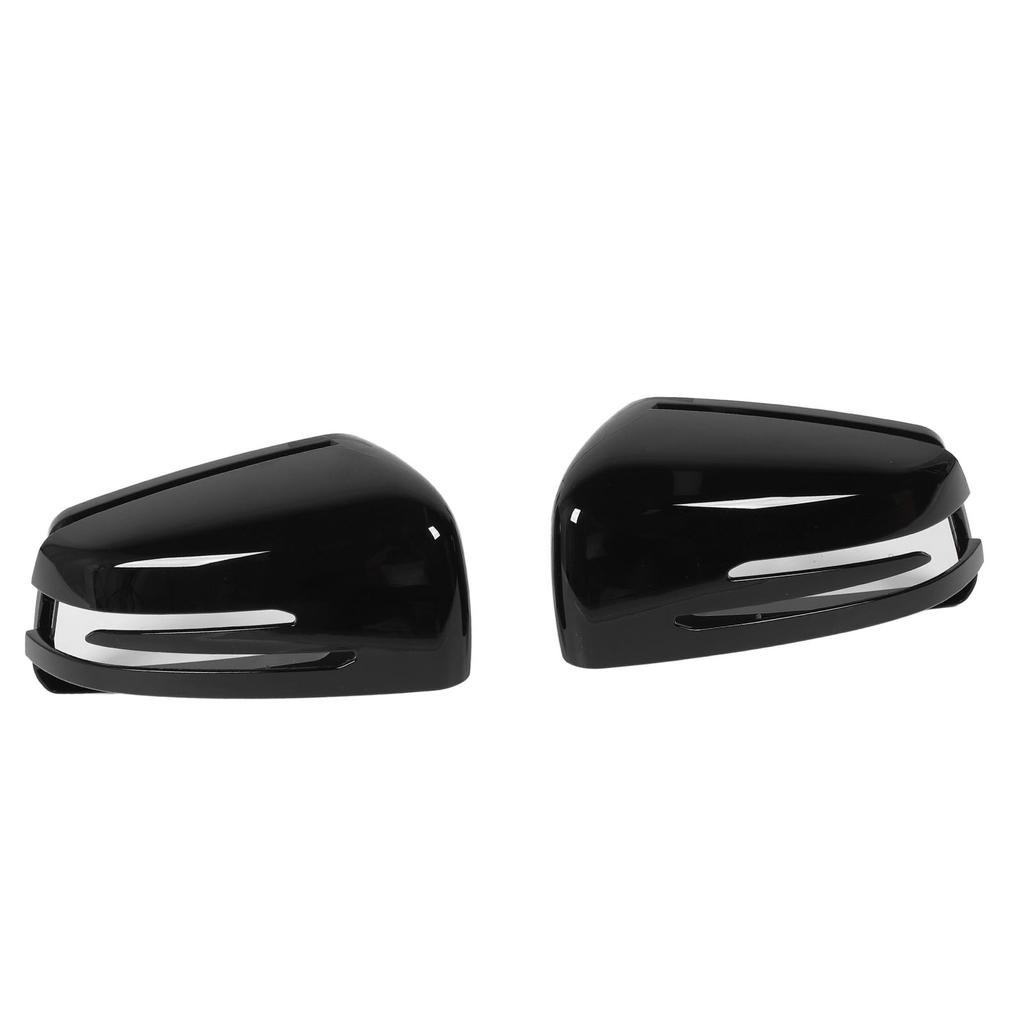 2PCS Rearview Mirror Cover Cap Strong Protection Long Durability Weather Resistance Replacement for Benz W176 W246 W204