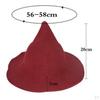 Hat Costume Sharp Wool Witch Hat, Pointed Felt Halloween Warm Autumn Winter Cap