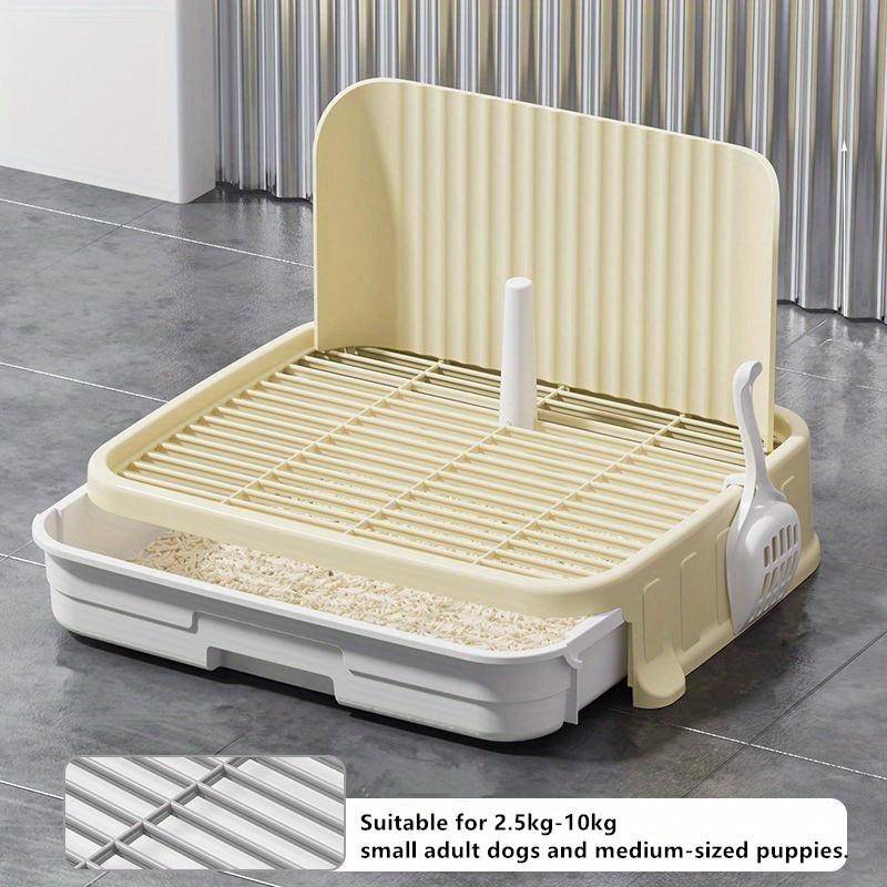 Dog Potty Dog-Specific Pee Tray Anti-Stepping Waste Sand Box for Small Dogs/Puppies Teddy Drawer-Style Poop Tray Pet Supplies