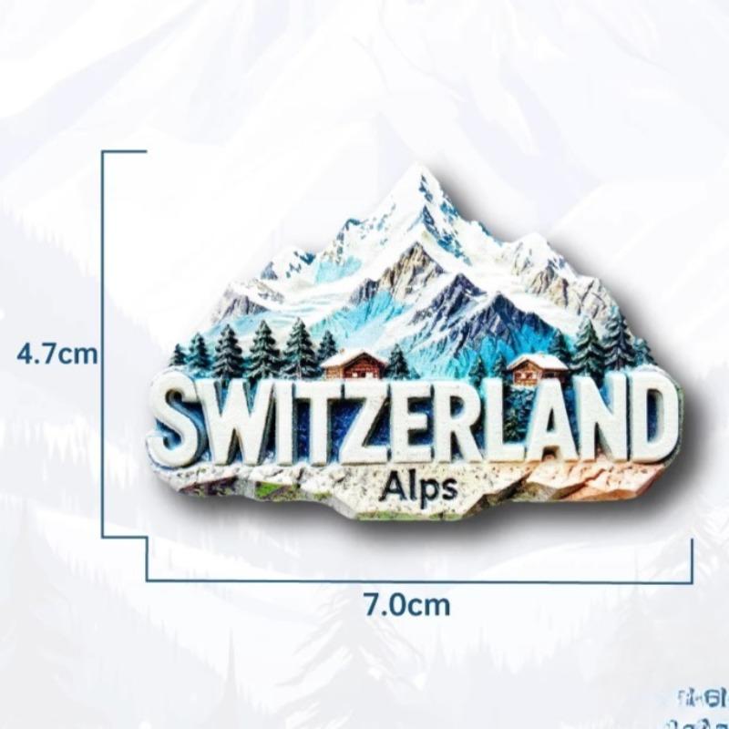 Zwitserland Souvenirs Zürich Koelkastmagneten Alpen Jungfrau Meer van Luzern Regio Kapelbrug Interlaken Koelkaststickers Cadeaus
