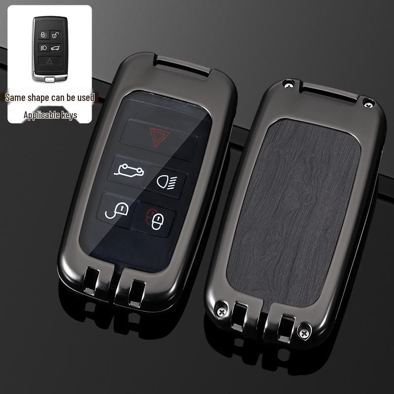 Land Rover Key Case for Range Rover, Defender, Velar, Evoque, Discovery 4, Freelander, and Discovery 5 - Metal Car Key Bag.