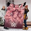 1pc WWE Wrestlers Outdoor Flannel Throw Blanket Soft, Cozy, Warm All Season, Machine Washable,