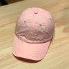 Women's lightweight quick-dry fabric baseball cap - korean style embroidered lettering, face covering, sun protection duckbill cap - unisex