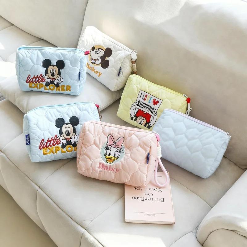 Disney Mickey Mouse Themed Cosmetic Bag Exquisite Toiletry Bag Compact Storage Bag Portable Travel Bag Birthday Gift