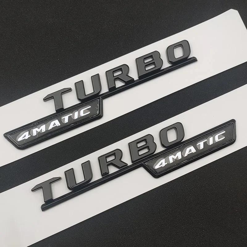LWC1  3D ABS Car Letters For Mercedes CLA35 CLA45 AMG C117 W117 CLA45S C118 W118 Fender TURBO 4MATIC Emblem Logo Sticker Accessories